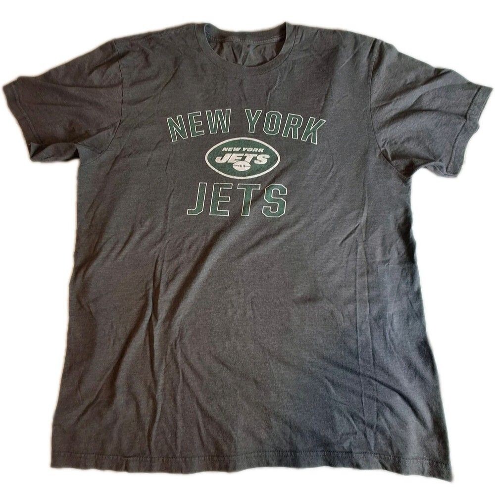 New York Jets NFL Graphic T-Shirt XL Men's Green Football Fan Gear Cotton Tee